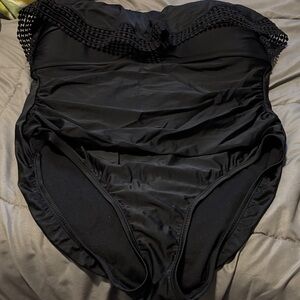 Kona Sol Black One-Piece Swimsuit